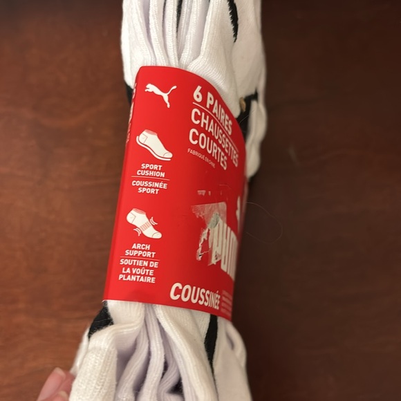 Puma 6 Pairs Low Cut Cushioned Socks Sz 8-12 - Picture 4 of 5